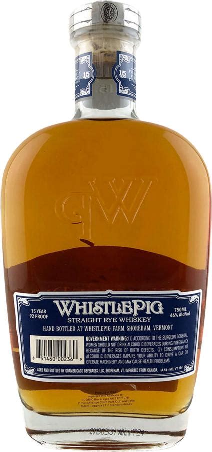 WhistlePig 15-year-old - Ratings and reviews - Whiskybase