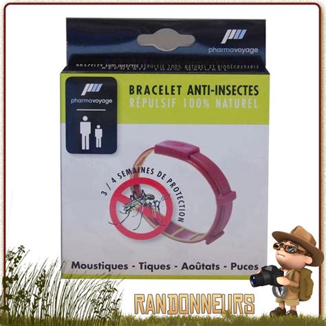 Bracelet Répulsif Anti Insectes Pharmavoyage Contre Moustiques Tiques