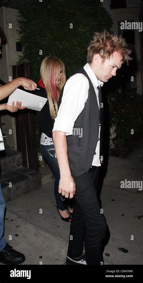 Avril Lavigne And Husband Deryck Whibley Leaving Koi Where They Dined For The Second Night In A