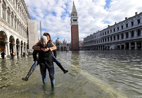 Venice Floods St Mark’s Square Reopens After Being Hit By Severe