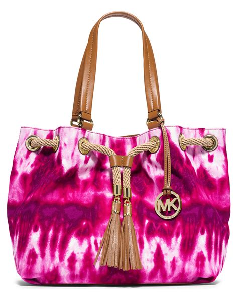 He went to la salle college, and then earned his degree in sociology from the chinese university of. MICHAEL Michael Kors Marina Tie Dye Large Gathered Tote in ...