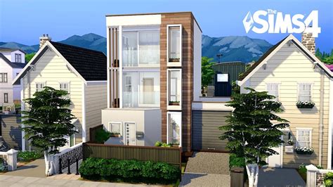 Modern House • The Sims 4 • No Cc Slow Motion Youtube