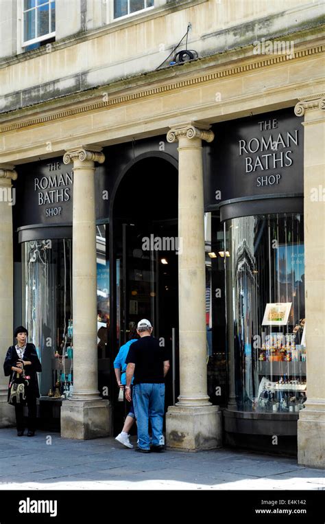 The Roman Baths Shop Bath Somerset Stock Photo Alamy