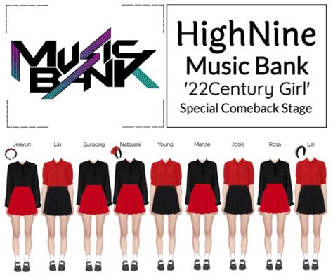 Highnine 하이 나인 Music Bank Special Stage Outfit Shoplook In 2022