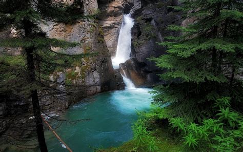 Beautiful Mountain Waterfall Wallpaper Nature And Landscape