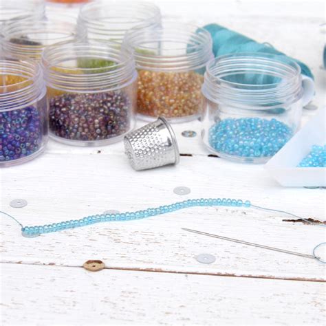 12 Color Set Of Glass Seed Beads Size 12 Round 2mm —