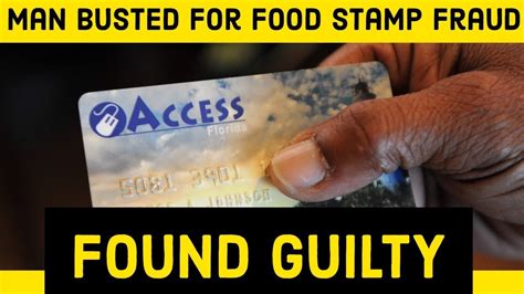 Required states to submit an annual report to usda verifying that the state did not issue benefits to individuals who are deceased or disqualified. Man Busted for Food Stamp Fraud Found Guilty - YouTube