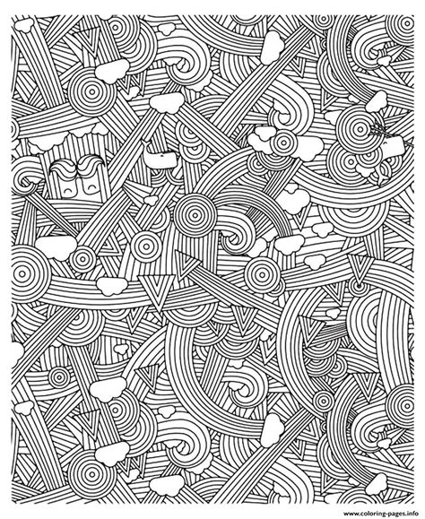 Free printable stress coloring pages for adult. Adult Zen Anti Stress To Print Rainbows Coloring Pages ...