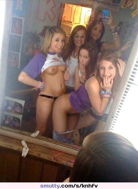 Selfie Group Lesbian Strapon