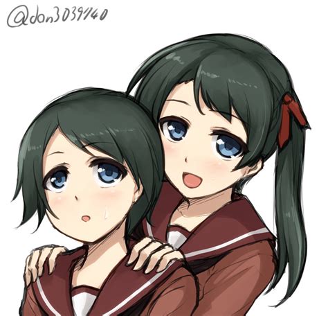 Mogami And Mikuma Kantai Collection Drawn By Don Danbooru