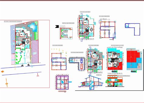 Casa Unifamiliar Em Autocad Baixar Cad Gr Tis Mb Bibliocad