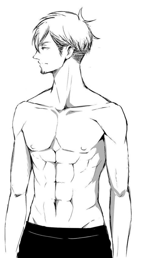 Guy Drawing Anime Drawings Boy Man Body Drawing