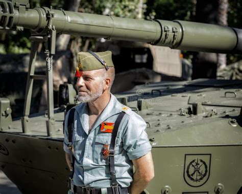 Portrait Of Spanish Legion Soldier Unit Of The Spanish Army And Spain`s