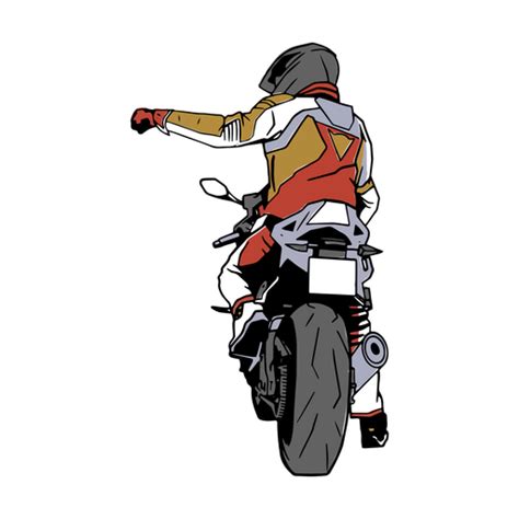 Ilustración De Hombre De Motocicleta Descargar Pngsvg Transparente