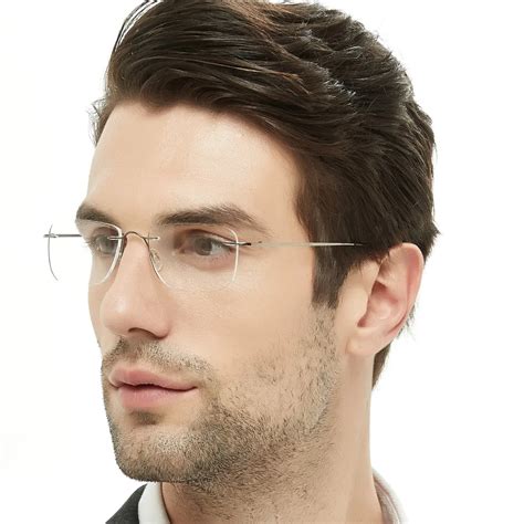 light reading glasses men clear eyeglasses rimless eyewear eye glasses presbyopia 1 1 5 2 2 5