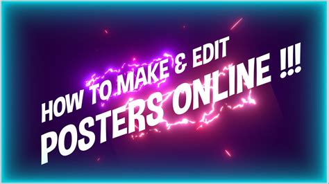 How To Make And Edit Posters Online Simple And Fast Youtube
