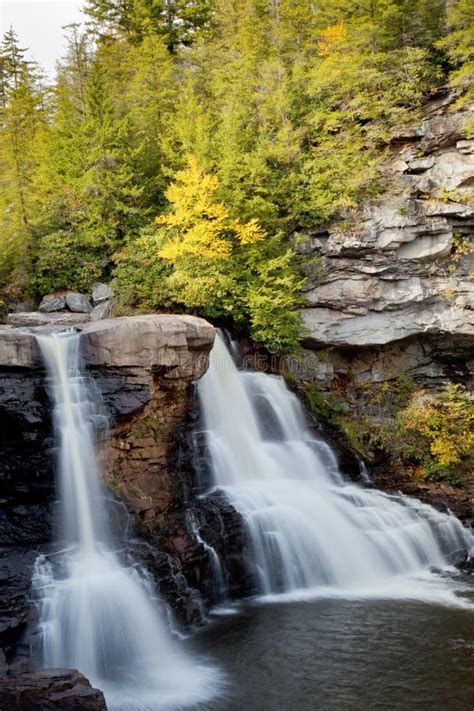 Beautiful Cascade Of Blackwater Falls In Blackwater Falls State Park