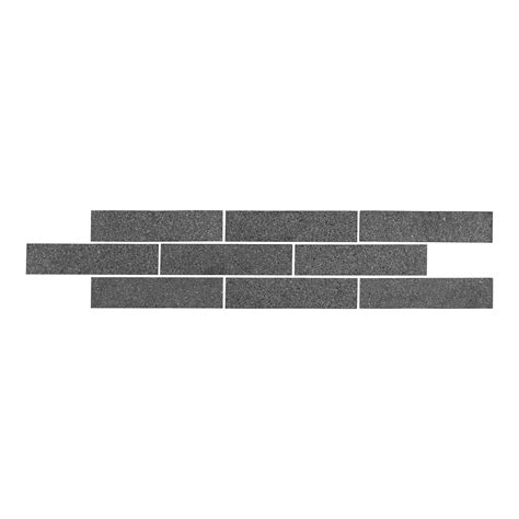 Buy Online Absolute Black Granite 2x8 Offset Brick Mosaic 6x24x⅜