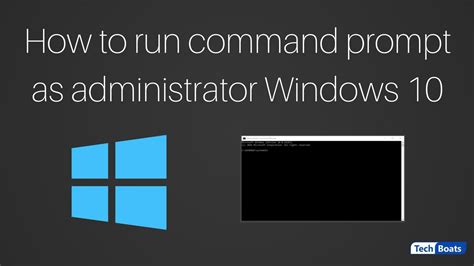 How To Run Command Prompt As Administrator Windows 10 Youtube