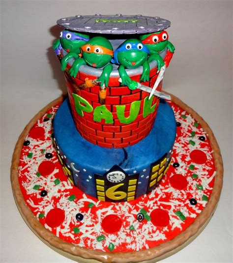 Teenage Mutant Ninja Turtles 6th Birthday Cake