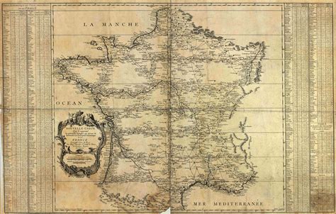 Principal Triangulation Of France Cassini 1744 Old Map Map Wall