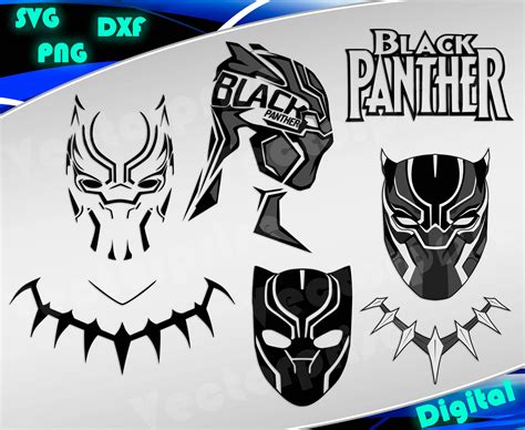 Black Panther Helmet Svg Black Panther Mask Marvel Black Panther