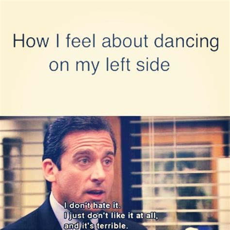 dancers life  explains   feel everytime   asked      left