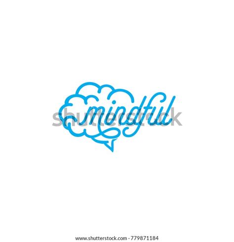 Mindful Logo Concept Stock Vector Royalty Free 779871184
