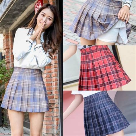 Nextsolusindo — Korea Mini Skirt C004 Size S L Rok Wanita