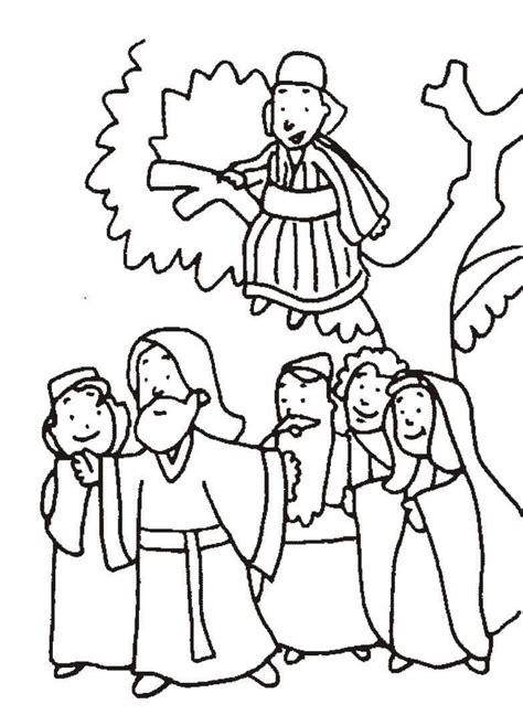 Zacchaeus Coloring Page Coloring Page Free Printable Coloring Pages