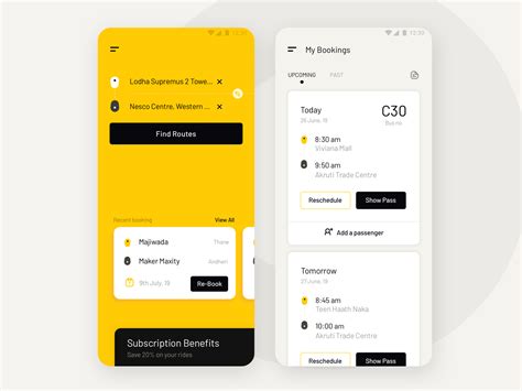 Booking A Bus Ride Ux Ui By Vimal Kutmutia For 17seven On Dribbble