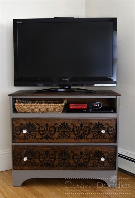 Old Dresser Into Tv Stand Diy Tvstanddiy Diy Tv Stand Dresser Tv