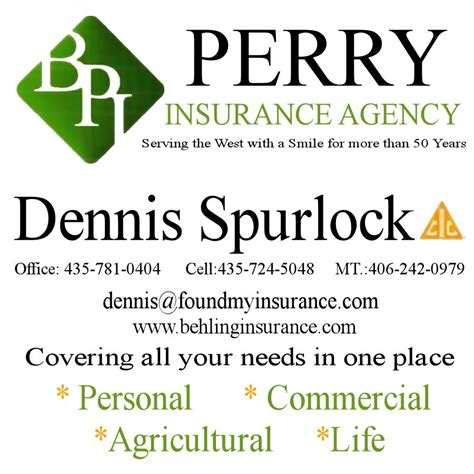It gives you a lot of coverage for minimal costs. Perry Insurance Agency Let us assist you with the following: Commercial General Liability ...