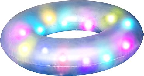 Inflatable Pool Float Swim Ring With Led Lights 91cm Online Stores With Oxipay