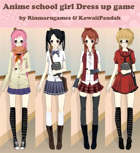 Anime School Girl Dress Up By Rinmaru On Deviantart
