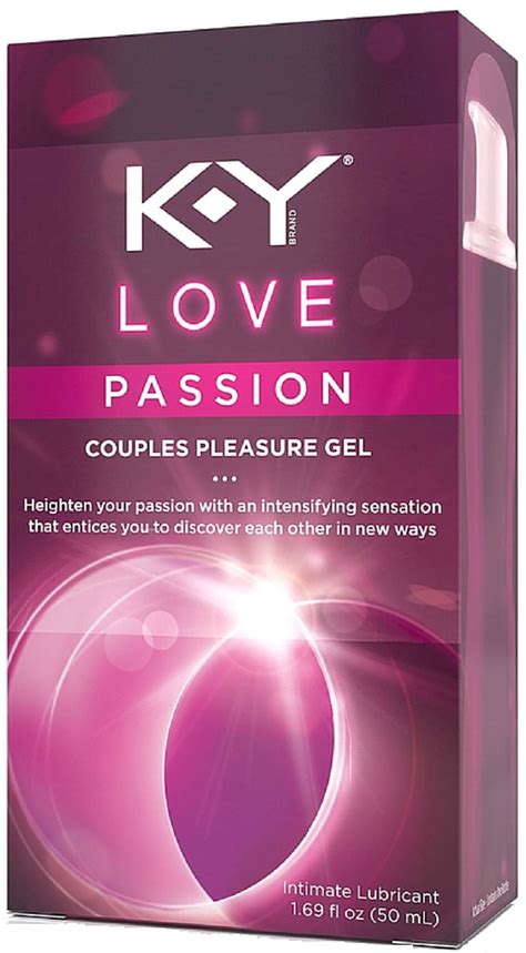 k y love passion couples pleasure gel intimate lubricant 1 69 oz pack of 2