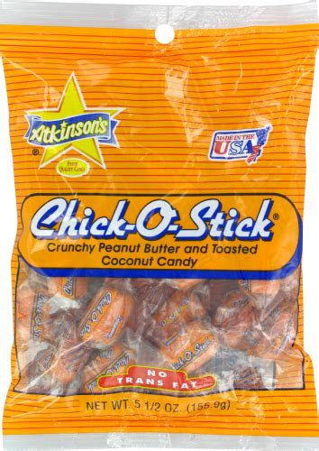 Chick O Stick Crunchy Peanut Butter And Toasted Coconut Candy 55 Oz