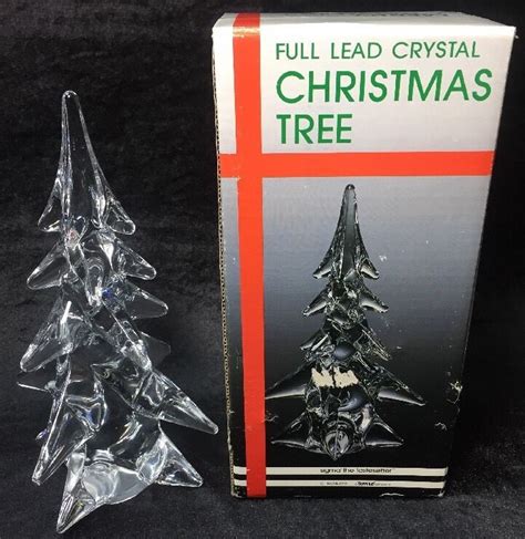Sigma The Tastesetter 24 Lead Crystal Christmas Tree Japan 10 With