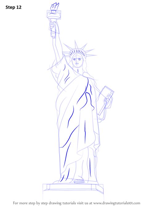 Learn How To Draw Statue Of Liberty Statues Step By Step Drawing