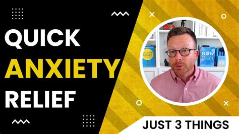 Quick Anxiety Relief Skills Just Three Things Youtube