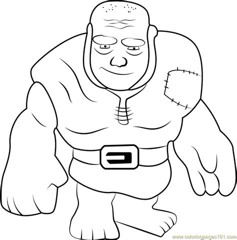 Giant Coloring Page - Free Clash of the Clans Coloring Pages