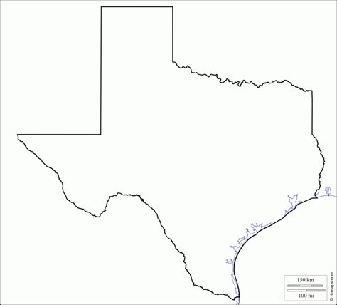 Geography Blog Texas Outline Maps Gclipart Within Texas