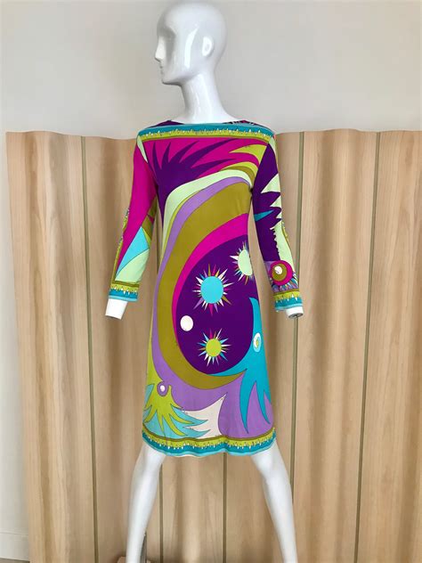 1960s pucci multi color psychedelic silk jersey cocktail dress for sale at 1stdibs pucci