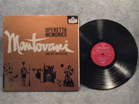 33 Rpm Lp Record Mantovani Operetta Memories London Records Ll 3181