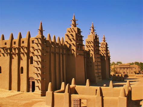 La Grande Mosquée Djenné Maliville Mythique Connue Pour Son