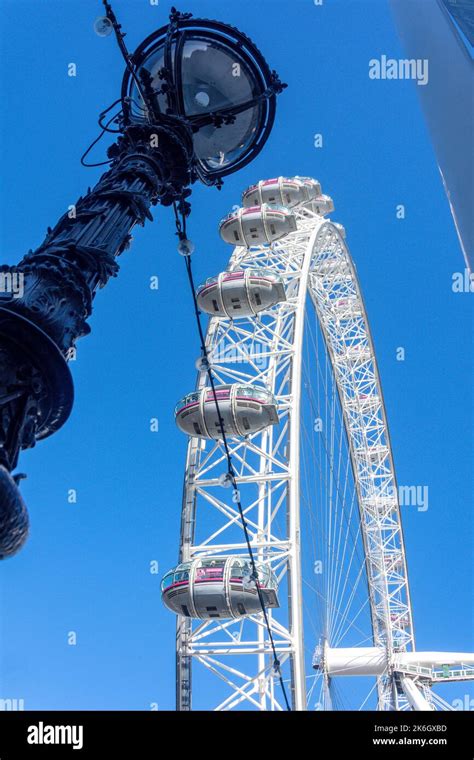 London Eye Millennium Wheel South Bank Street Lamp Observation W Hi Res