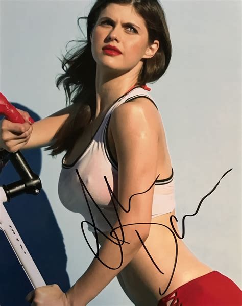 AACS Autographs Alexandra Daddario Autographed Glossy 8x10 Photo