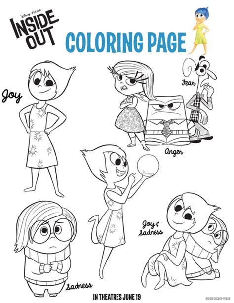 20 Free Printable Inside Out Coloring Pages