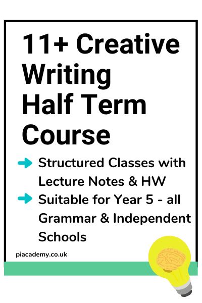 11 Creative Writing Half Term Course 11 Plus Online Tutoring