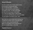 Glory Of Women Poem by Siegfried Sassoon - Poem Hunter